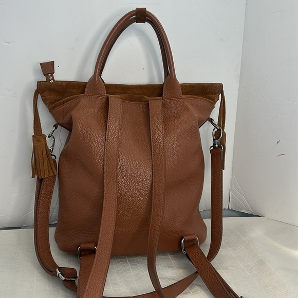 FIORDALISO Made in ITILY CONVERTIBLE HOBO, TOTE OR BACKPACK BAG - Picture 3 of 9
